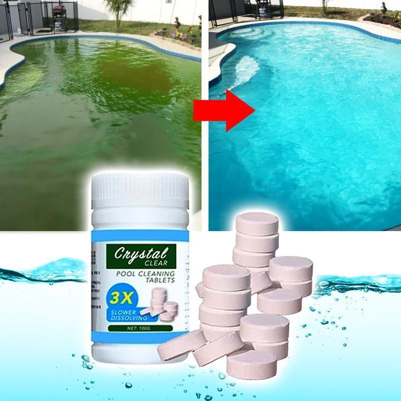 Cápsulas de Limpeza e Clareamento para Piscinas - Pastilhas Antiverde