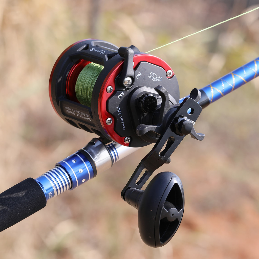 Carretilha de Pesca de Alto Perfil - 25kg de Drag Máximo, 3+1 Rolamentos - Sougayilang