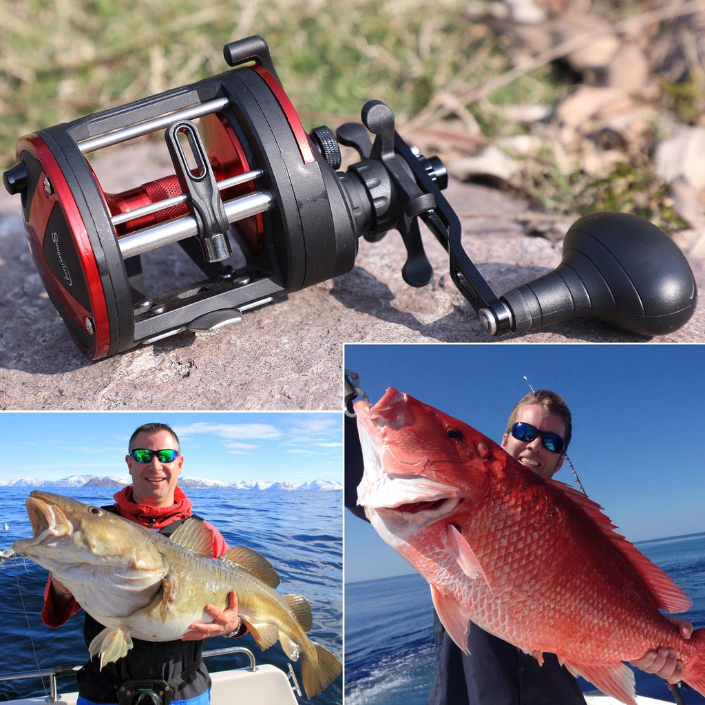 Carretilha de Pesca de Alto Perfil - 25kg de Drag Máximo, 3+1 Rolamentos - Sougayilang