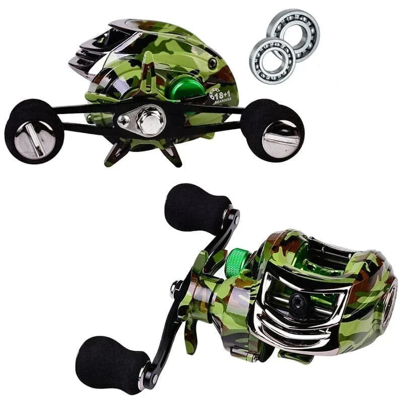 Carretilha de Pesca com 19 Rolamentos e Capacidade de Drag de 10Kg
