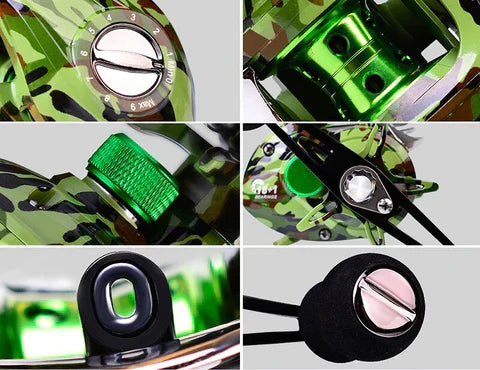 Carretilha de Pesca com 19 Rolamentos e Capacidade de Drag de 10Kg
