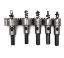 Conjunto de 5 Brocas Serra Copo de Titânio Binox para Metal, Ferro e Aço