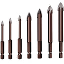 Conjunto de 7 Brocas Indestrutíveis Universal Max Drill