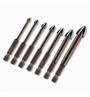 Conjunto de 7 Brocas Indestrutíveis Universal Max Drill