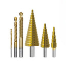 Conjunto Completo de 6 Brocas Escalonadas em Titânio