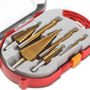 Conjunto Completo de 6 Brocas Escalonadas em Titânio