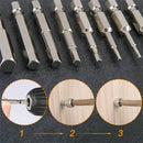 Conjunto Completo de Brocas Magnéticas Hexagonais com 7 Peças