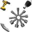 Conjunto de Soquetes Hexagonais (5mm a 13mm) – Bits de Impacto para Chave de Fenda e Furadeira - 11 Peças