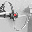 Lanterna de Cabeça Super Potente com Zoom - Recarregável via USB