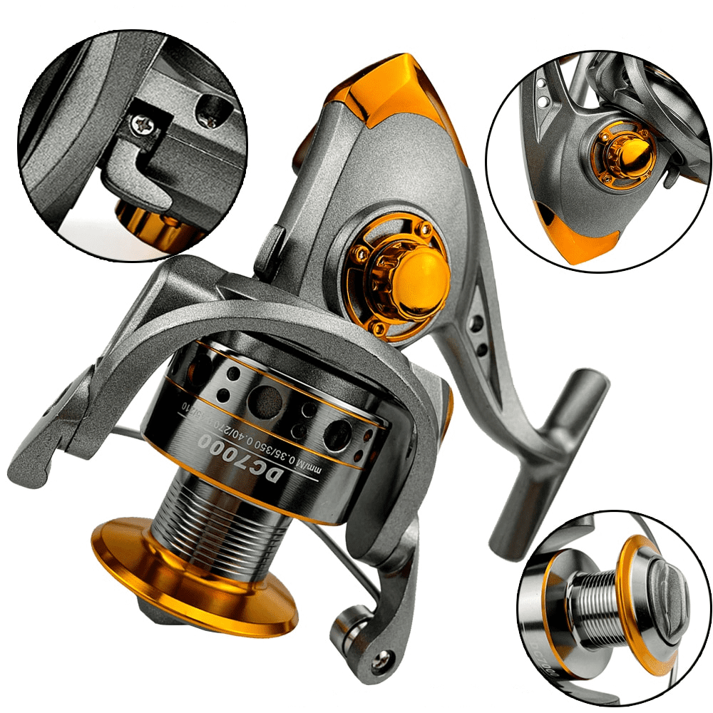 Carretilha de Pesca Profissional com Drag de 12Kg e 13 Rolamentos