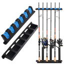 Suporte de Parede para 6 Varas de Pesca