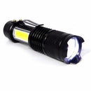 Lanterna Tática Recarregável USB com Super LED e Função Zoom